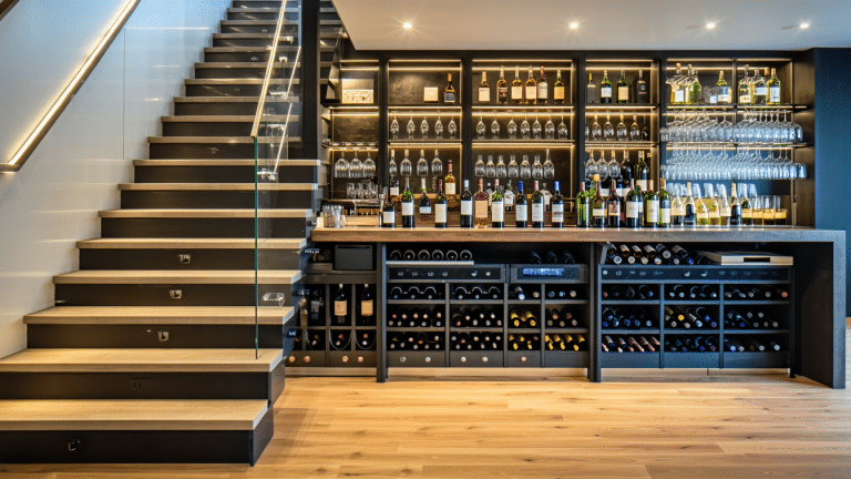 découvrez comment transformer un escalier de secours en un espace convivial en y ajoutant un coin bar design et pratique. conseils et idées déco pour optimiser chaque recoin de votre intérieur.