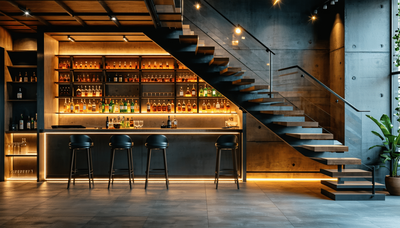 découvrez comment transformer un escalier de secours en un espace convivial en ajoutant un coin bar élégant et fonctionnel. conseils, idées d’aménagement et inspiration pour optimiser chaque recoin de votre intérieur !